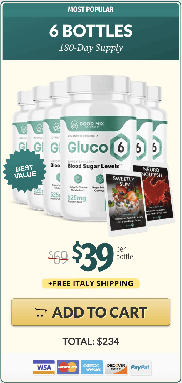Gluco6 180 day supply